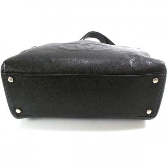 Caviar Jumbo Shoulder Bag Black