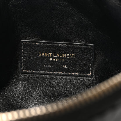 Saint Laurent Lambskin Quilted Gaby Zipped Pouch Black 6 of 10