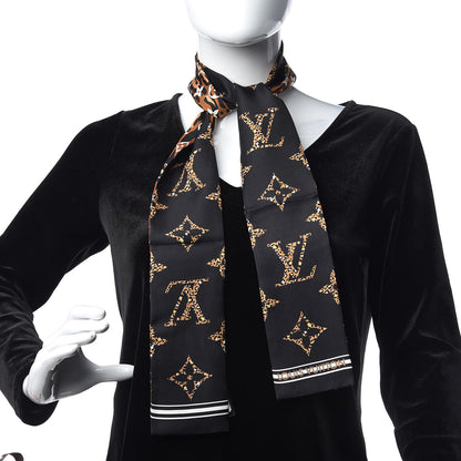 Louis Vuitton Silk Monogram Giant Jungle Bandeau Black 2 of 5