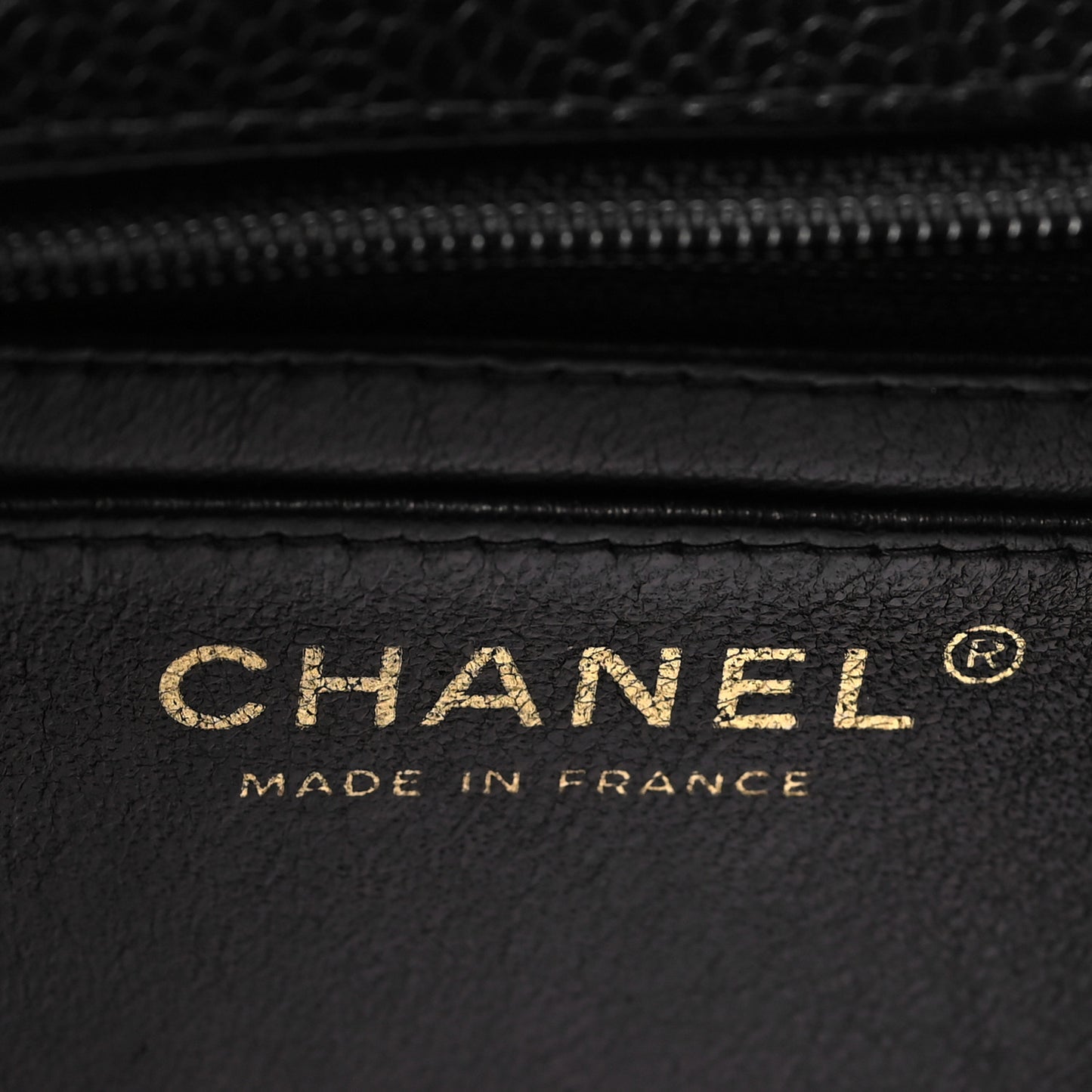 Caviar Quilted Mini Square Flap Black