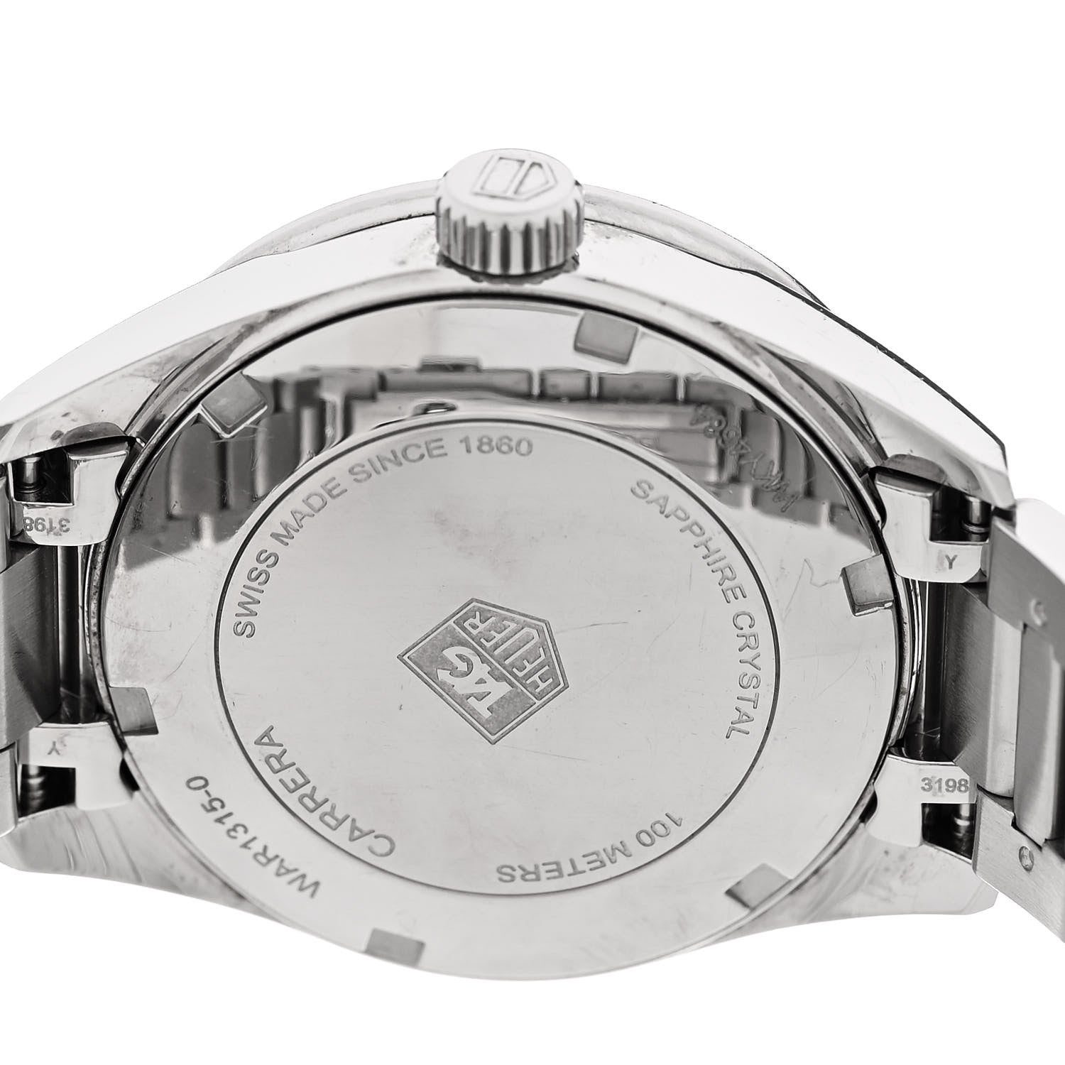 Tag Heuer Stainless Steel Diamond Bezel Mother of Pearl 32mm Carrera Lady Quartz Watch WAR1315-0 4 of 4