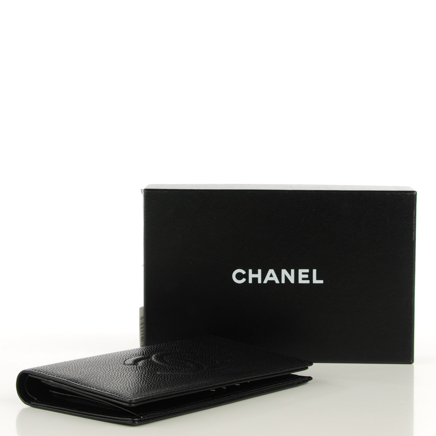 Chanel Caviar Timeless CC Yen Wallet Black 4 of 8