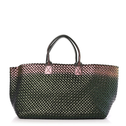 Bottega Veneta Iridescent Scarabee Intrecciato Large Cabat Multicolor 1 of 11