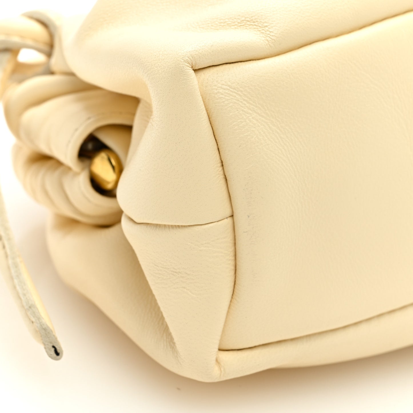 MANSUR GAVRIEL Lambskin Mini Cloud Clutch Pearl