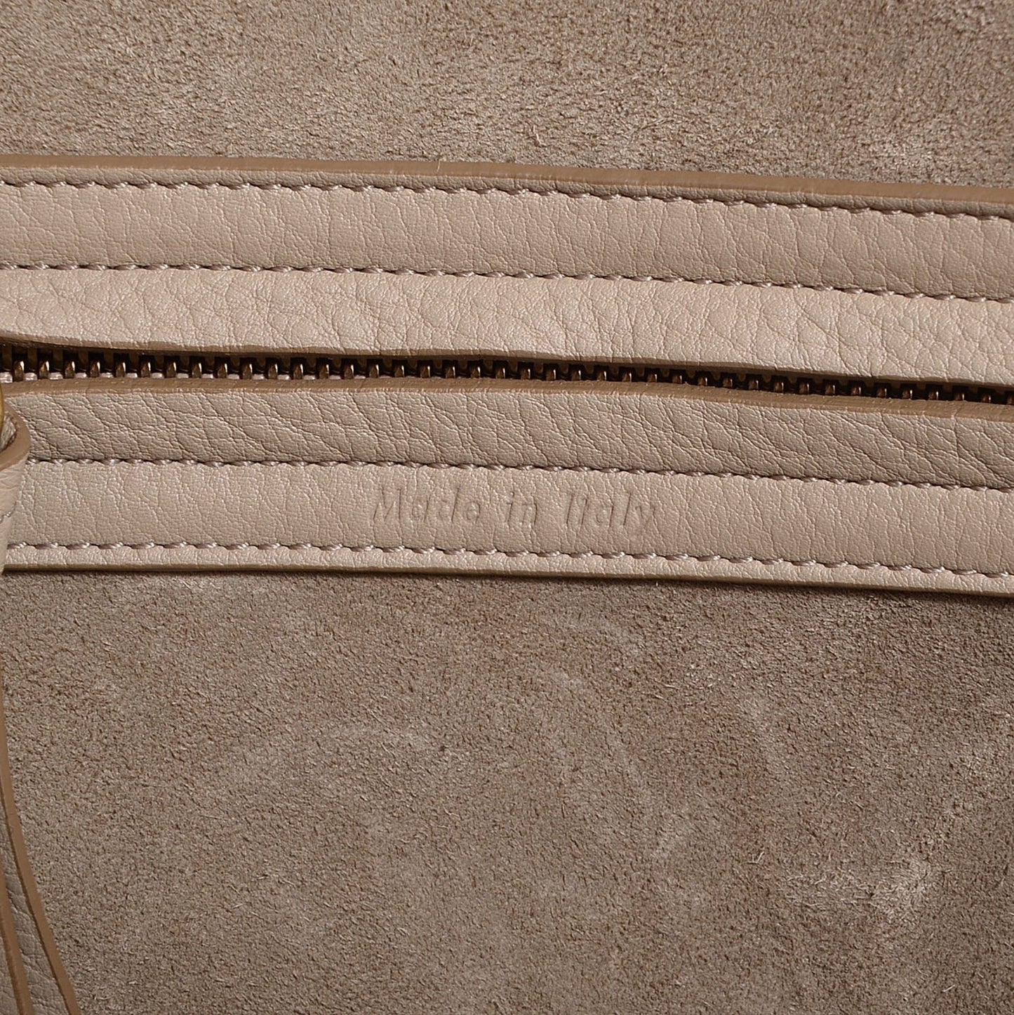 Supple Calfskin Medium Phantom Luggage Beige