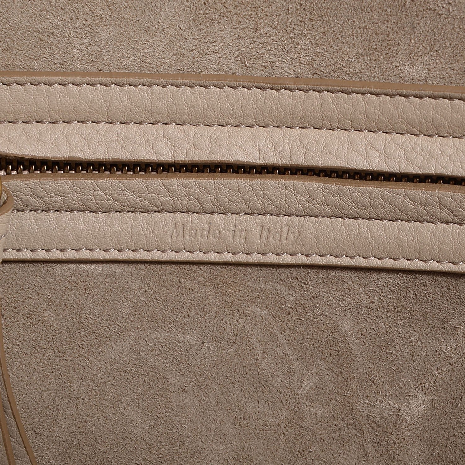 Celine Supple Calfskin Medium Phantom Luggage Beige 6 of 7