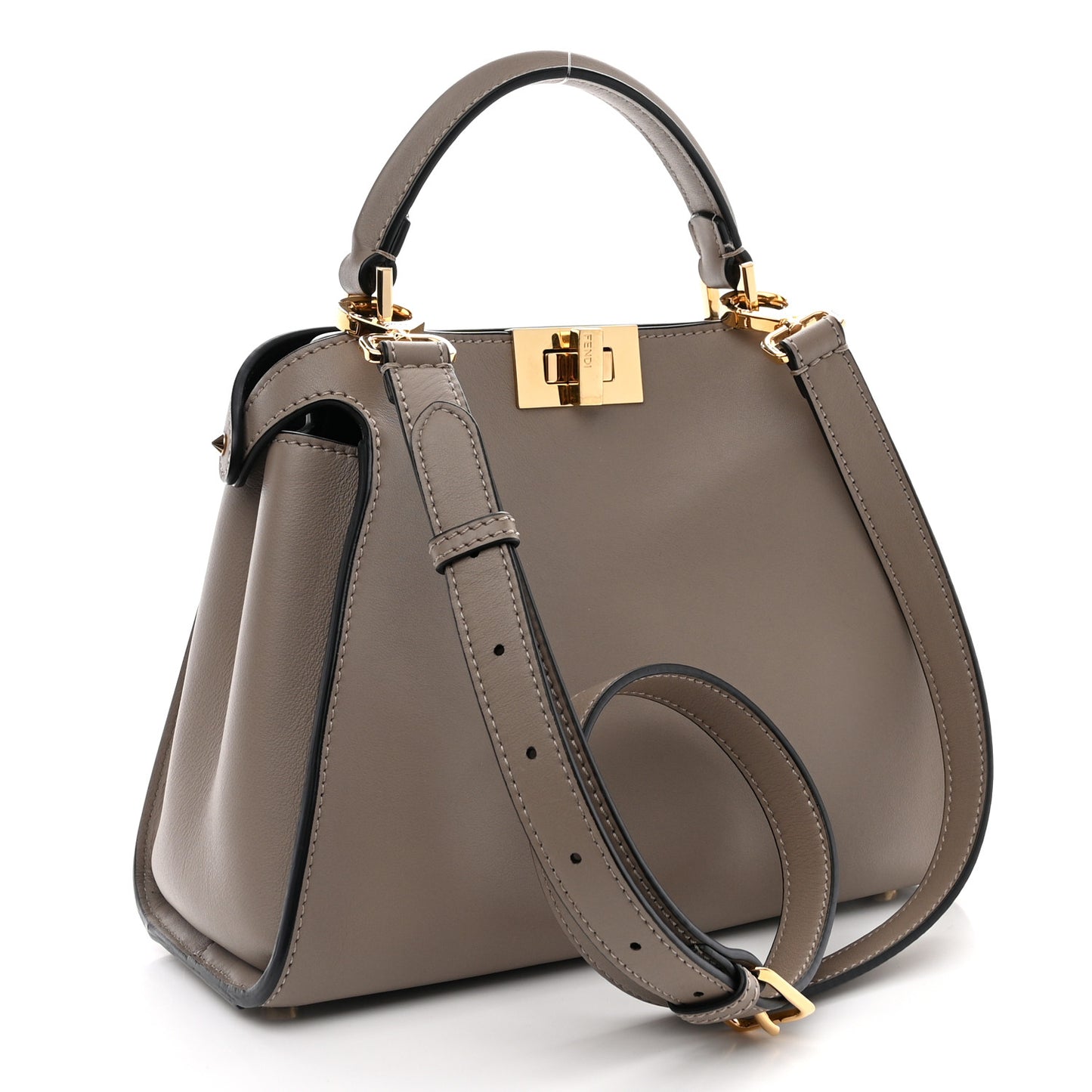 Vitello Tahiti Burro Medium Peekaboo Iconic Essentially Satchel Tortora Black