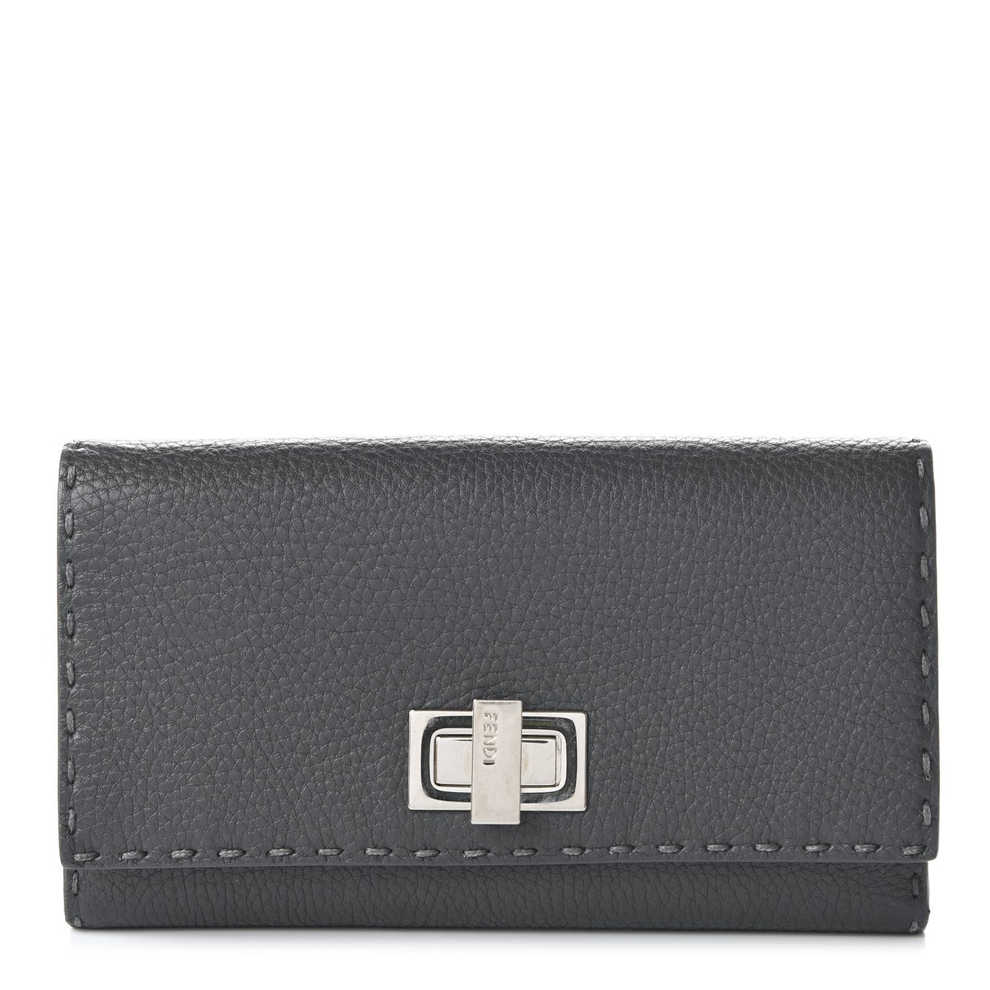 Cuoio Romano Selleria Peekaboo Continental Wallet Asfalto