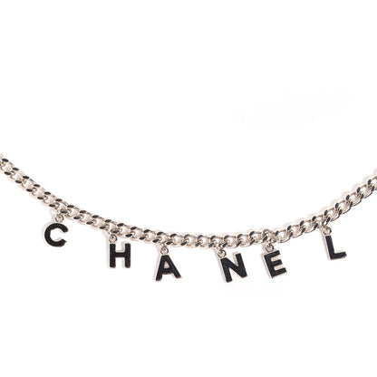 Chanel CC Chain Letters Belt Silver 3 of 6