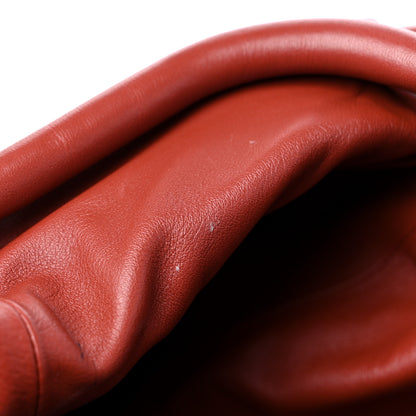 Bottega Veneta Smooth Butter Calf The Pouch Oversized Clutch Rust 10 of 10