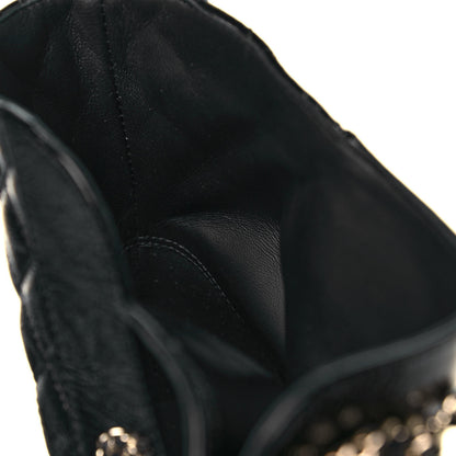 Chanel Shiny Calfskin Quilted Lace Up Combat Boots 36.5 Black 10 of 11