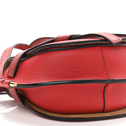 Loewe Grained Calfskin Mini Gate Crossbody Bag Scarlet Burnt Red 8 of 9
