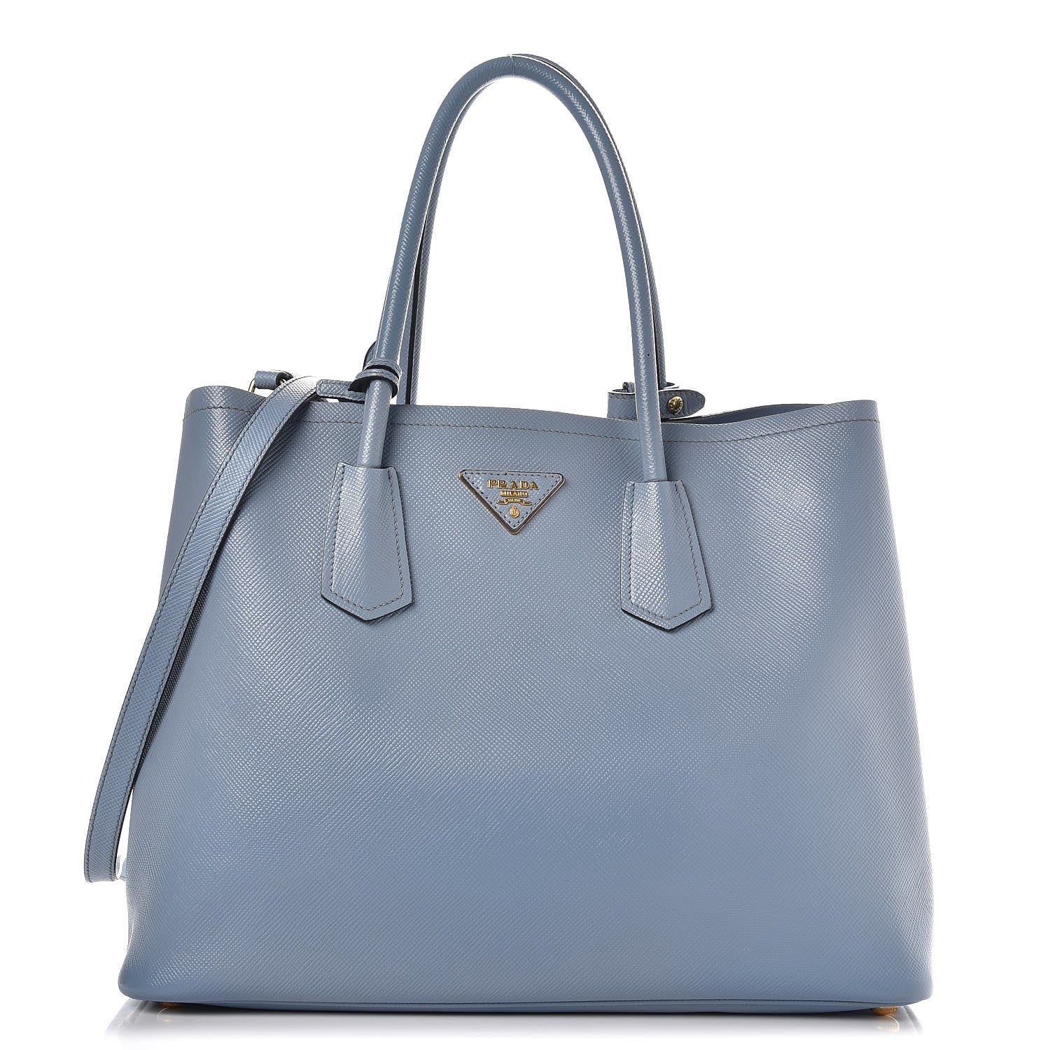 Prada Saffiano Cuir Medium Double Bag Aviazione 1 of 9