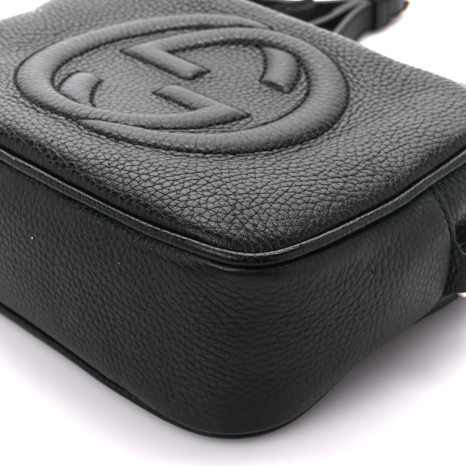 Gucci Pebbled Calfskin Small Soho Disco Bag Black 11 of 12