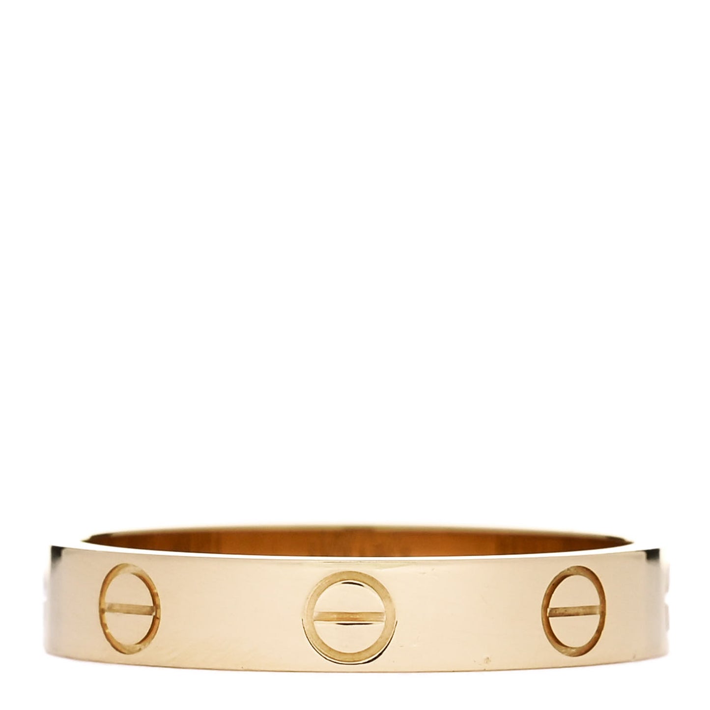 18K Yellow Gold 3.5mm LOVE Wedding Band Ring 56 7.75