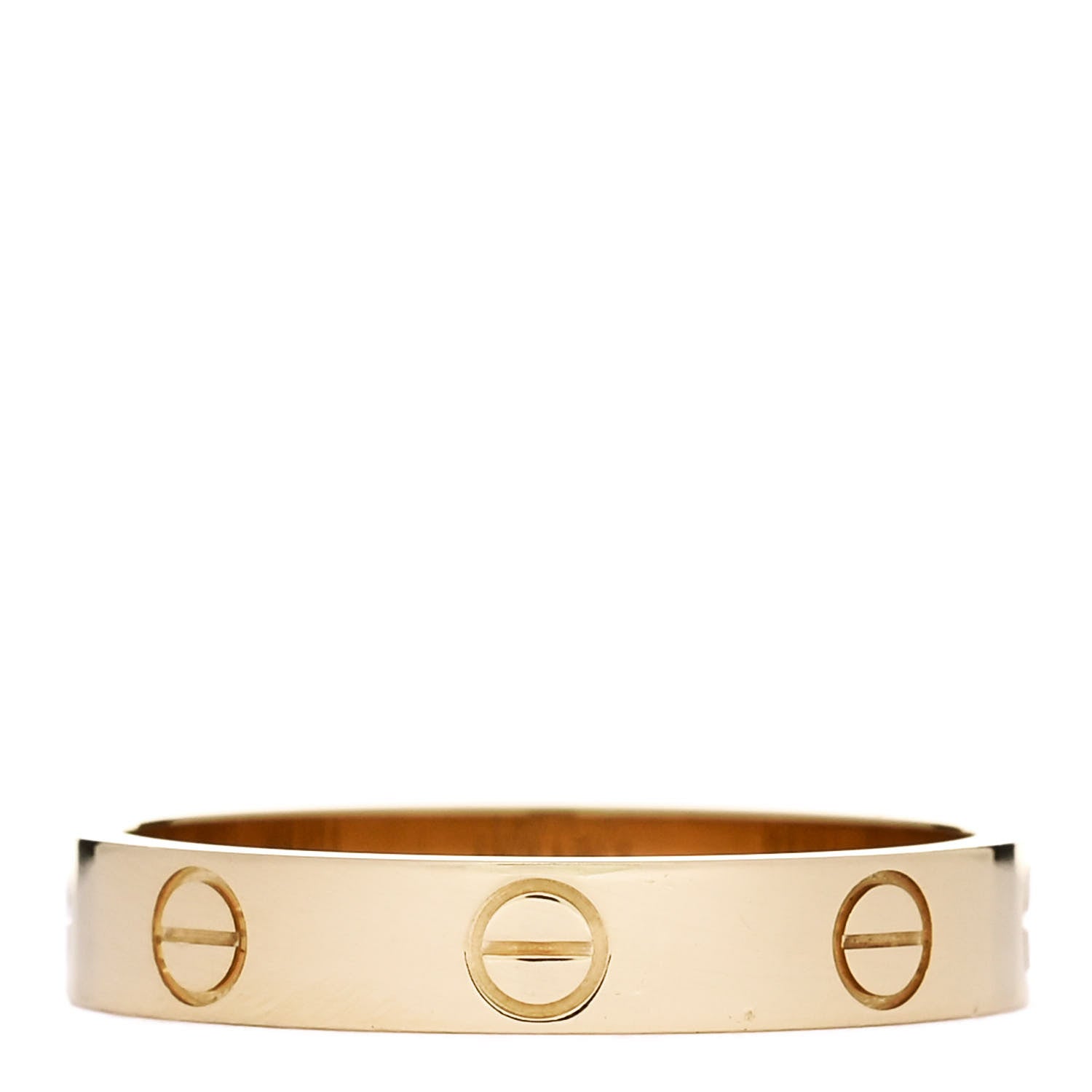 Cartier 18K Yellow Gold 3.5mm LOVE Wedding Band Ring 56 7.75 3 of 4