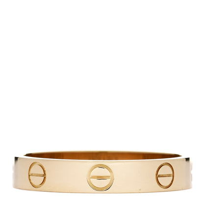 Cartier 18K Yellow Gold 3.5mm LOVE Wedding Band Ring 56 7.75 3 of 4