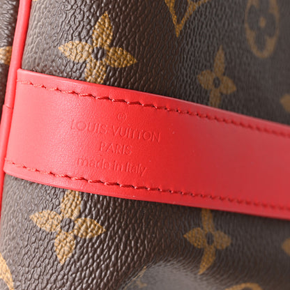 Louis Vuitton Calfskin Monogram Keepall Bandouliere 50 Coquelicot 5 of 8