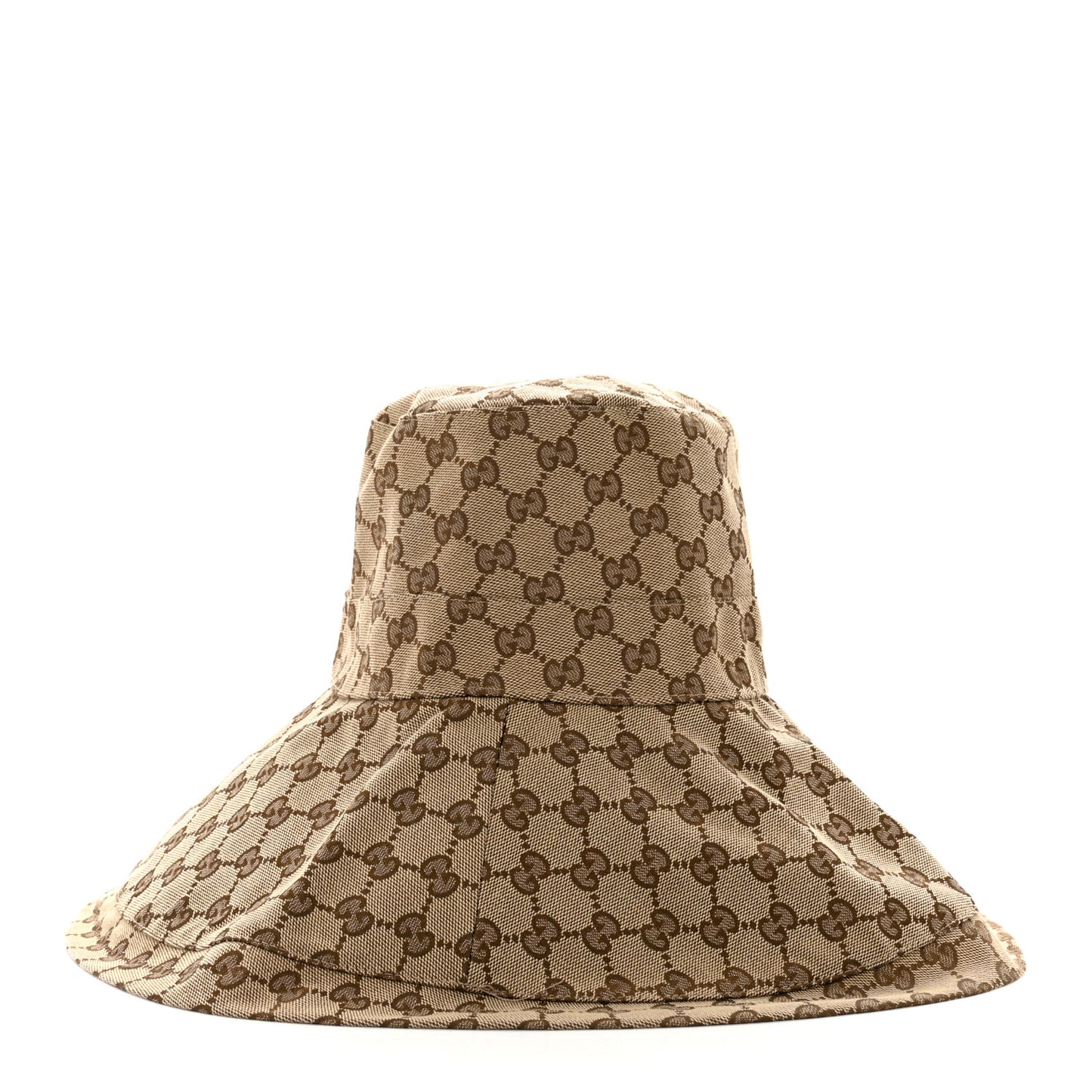 Monogram Wide Brim Hat S Beige