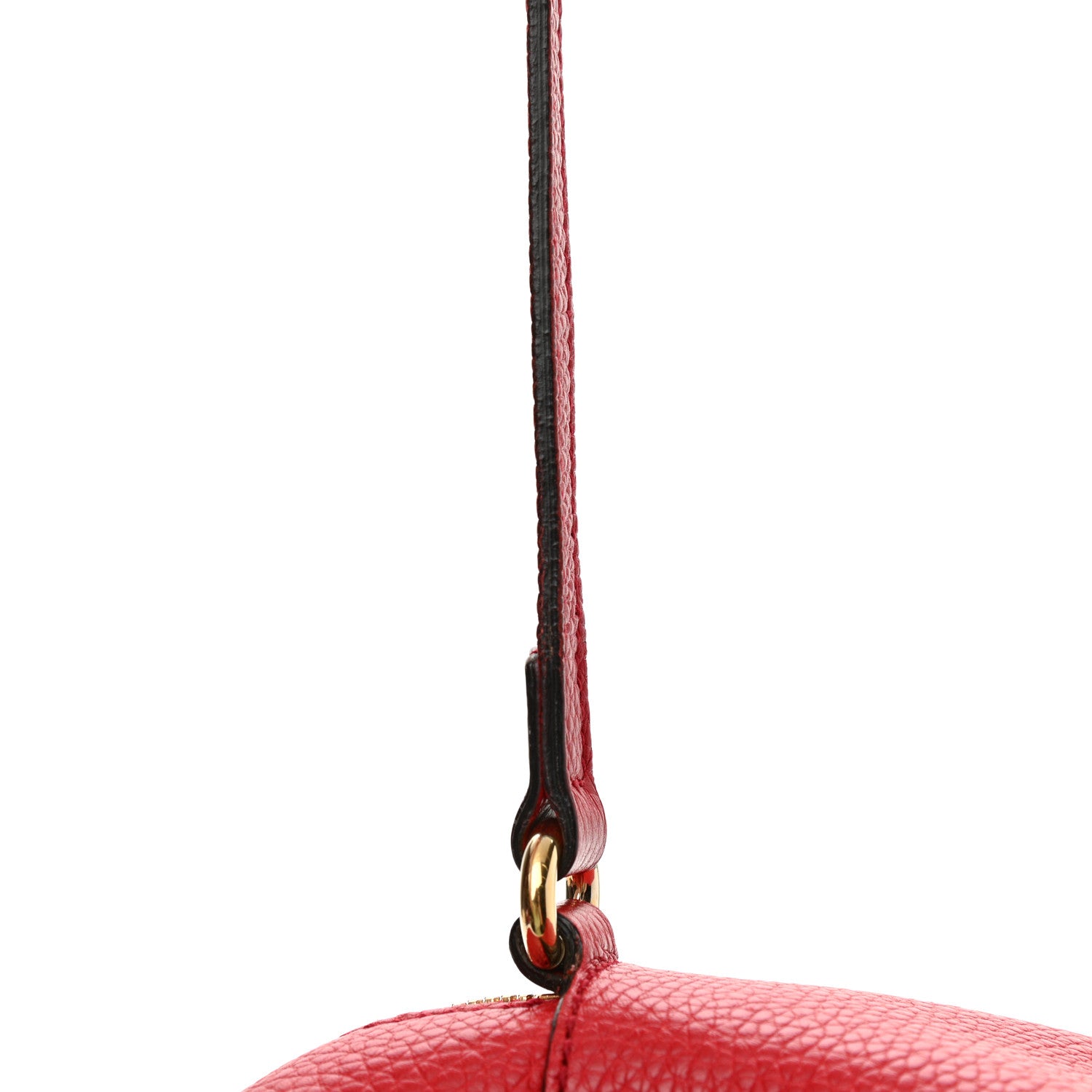 Gucci Pebbled Calfskin Small Soho Disco Bag Tabasco Red 10 of 11
