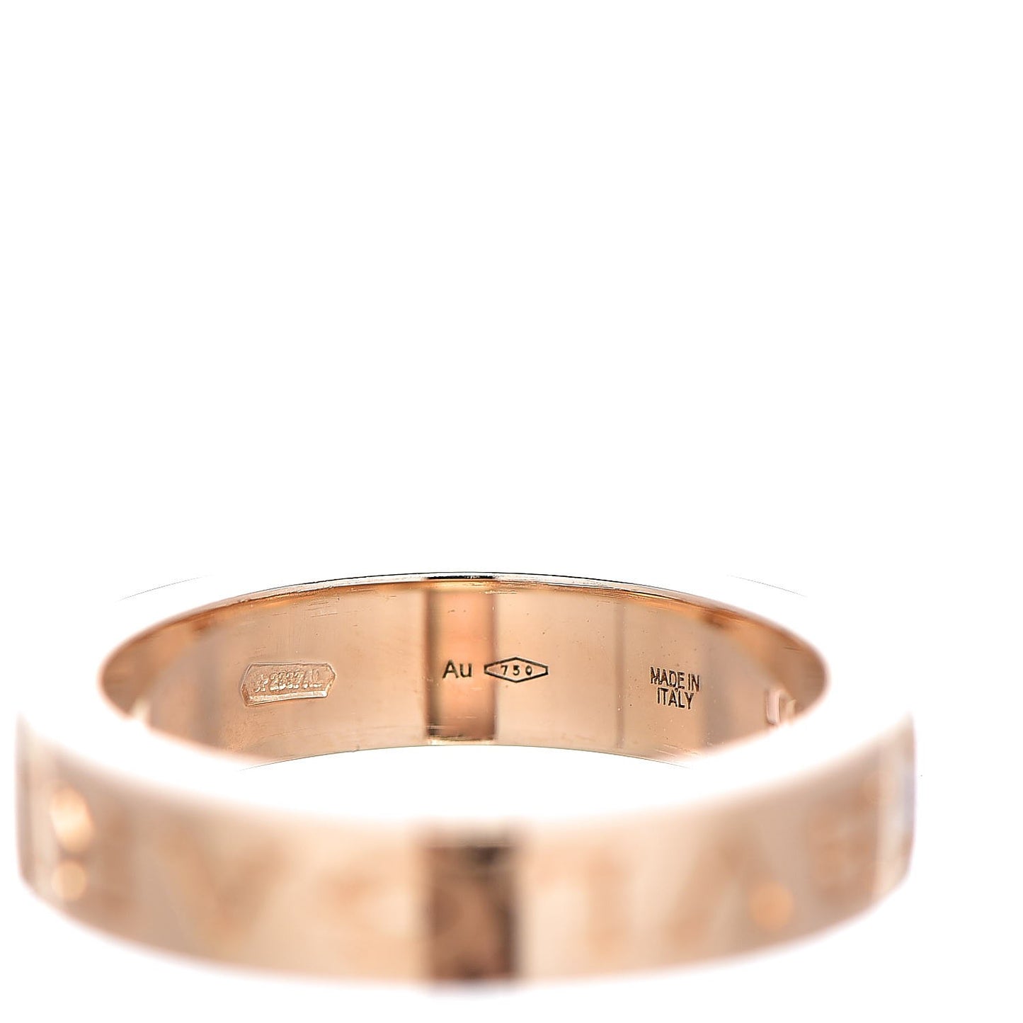 18K Yellow Gold Diamond B.Zero1 Essential Band Ring 50 5.25