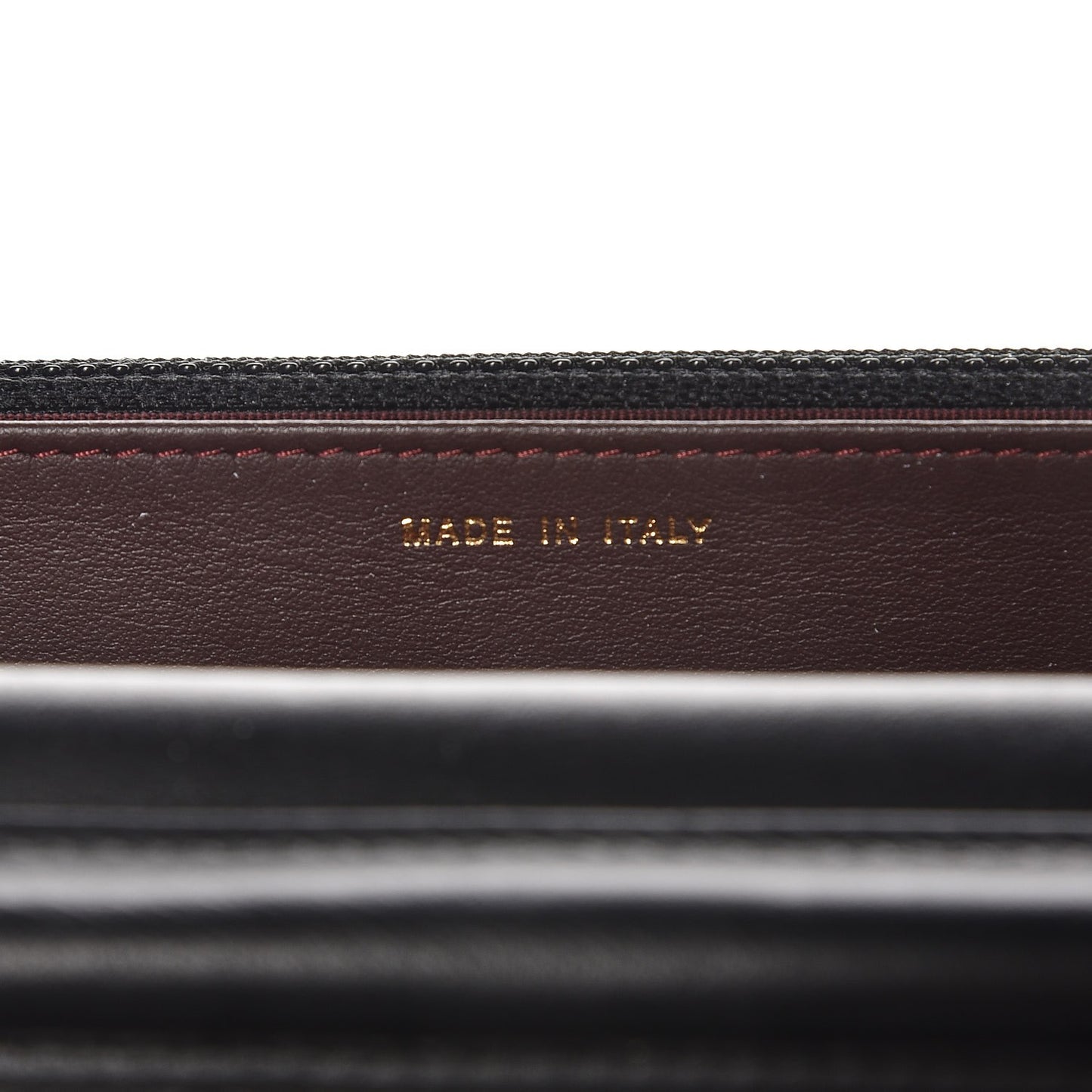 Aged Calfskin Quilted Lucky Charms 2.55 Reissue Wallet On Chain WOC Black