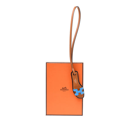 Hermes Epsom Butler Calfskin Hunter Oran Nano Bag Charm Bleu Frida 4 of 4