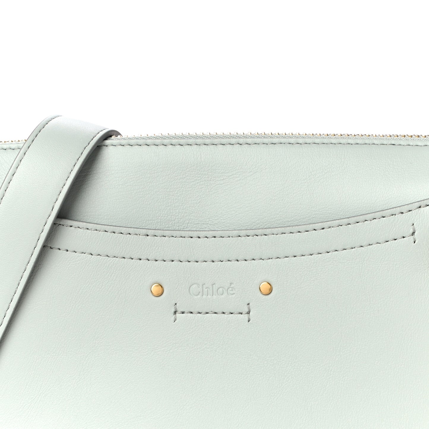 Calfskin Suede Medium Roy Bag Airy Grey