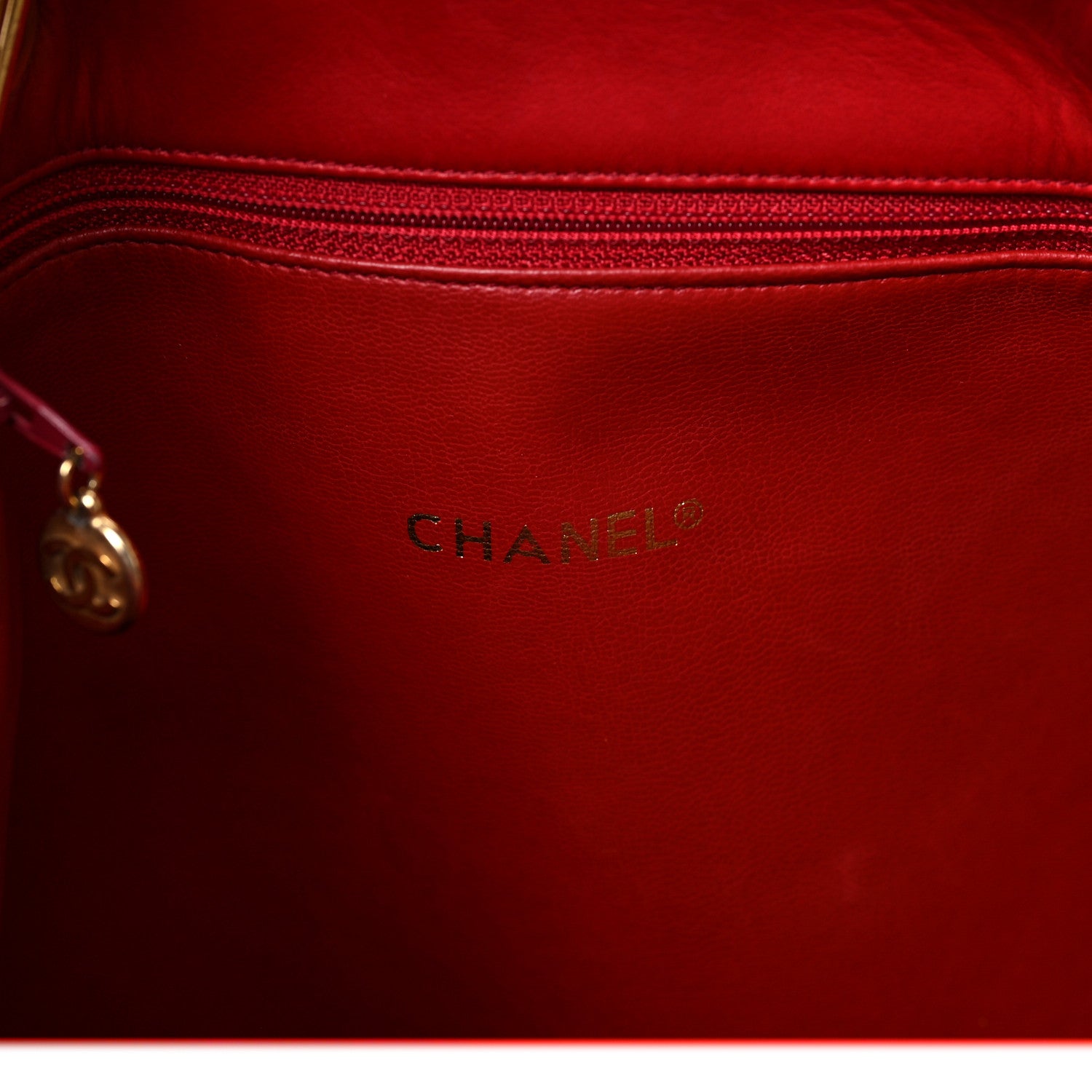 Chanel Denim Lambskin Tote Blue Red 6 of 9