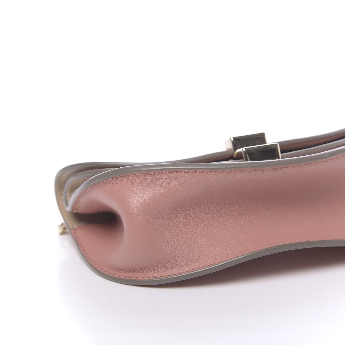 Lambskin Nano Georgia Crossbody Bag Nougat