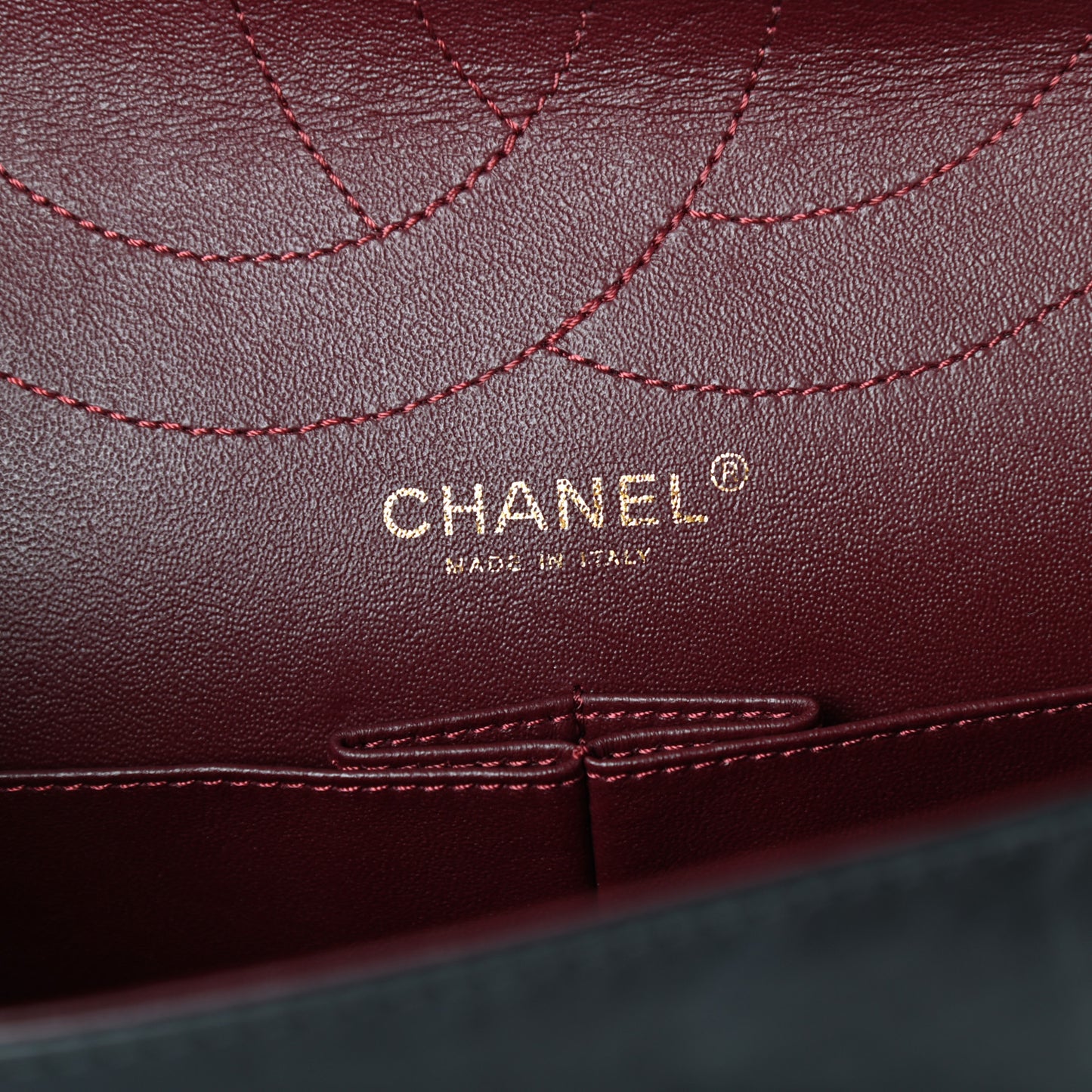 Aged Calfskin Quilted 2.55 Reissue 227 Flap Black