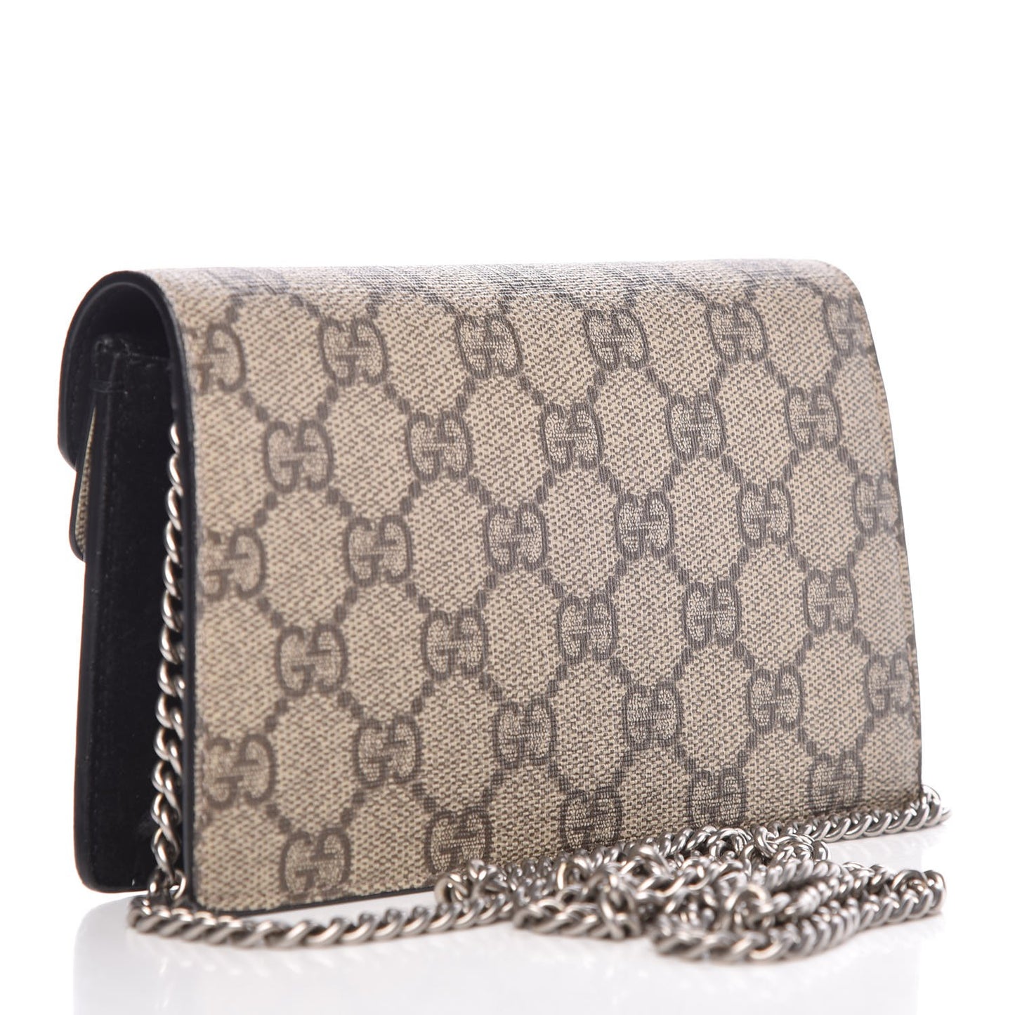 GG Supreme Monogram Super Mini Dionysus Shoulder Bag Black