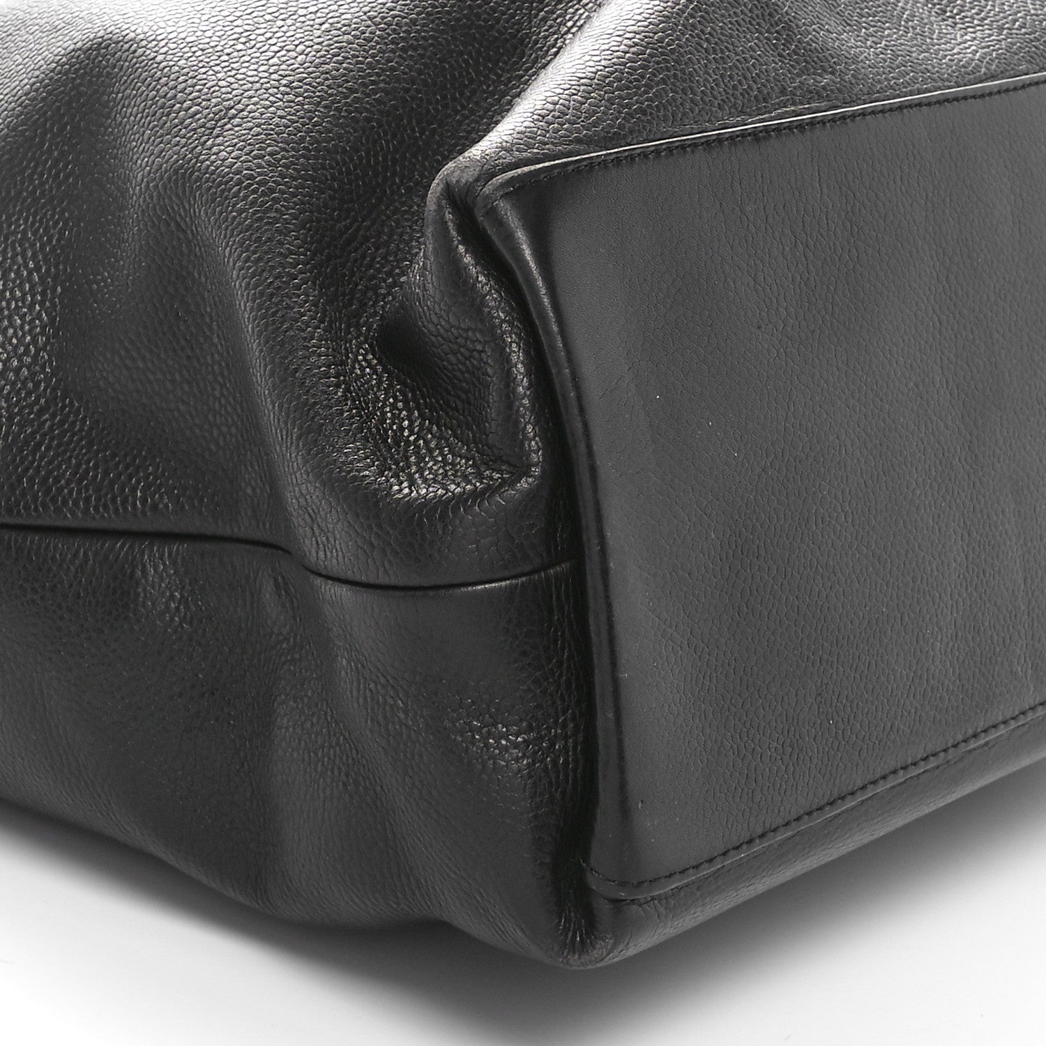 Chanel Deerskin CC Tote Black Black 9 of 10