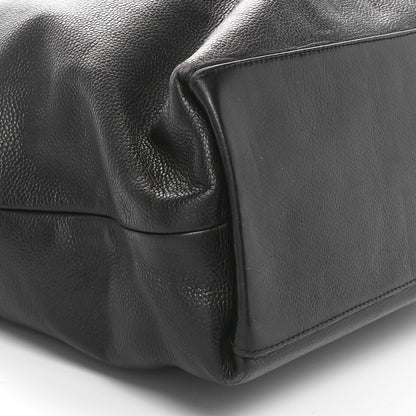 Chanel Deerskin CC Tote Black Black 9 of 10