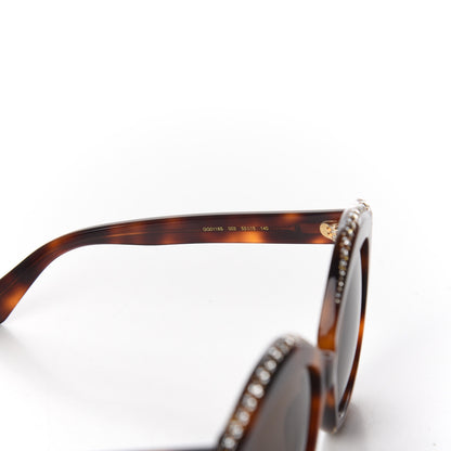 Gucci Crystal Cat Eye GG0118S Sunglasses Havana Brown 5 of 7