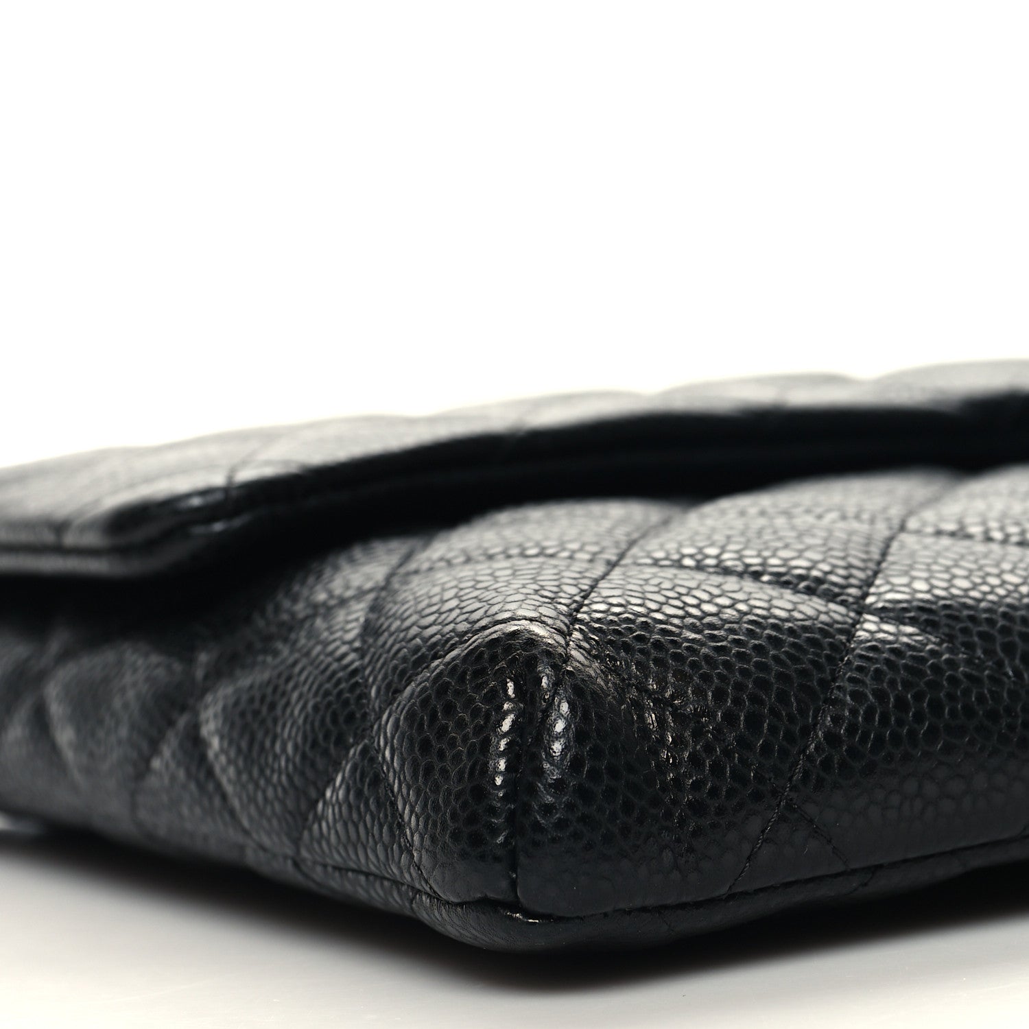 Chanel Caviar Quilted Flap Clutch Black 9 of 10