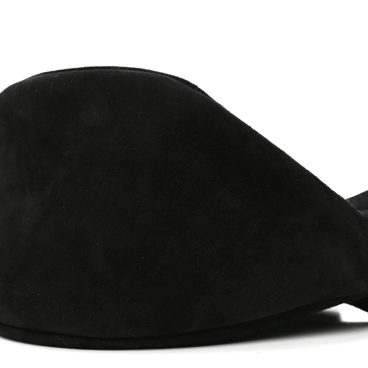 Suede Small Slouchy Banana Bag Black