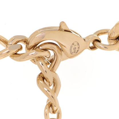 Chanel Enamel Metal Logo Choker Necklace Gold White Black 4 of 5