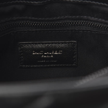 Saint Laurent Calfskin Y Quilted Monogram Medium Loulou Chain Satchel Black 5 of 9