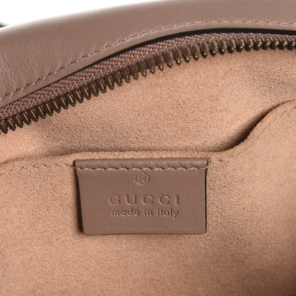 Gucci Calfskin Matelasse Small GG Marmont Chain Shoulder Bag Taupe 6 of 9