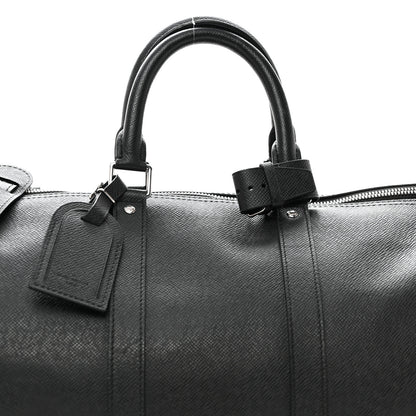 Louis Vuitton Taiga Keepall Bandouliere 45 Black 7 of 12