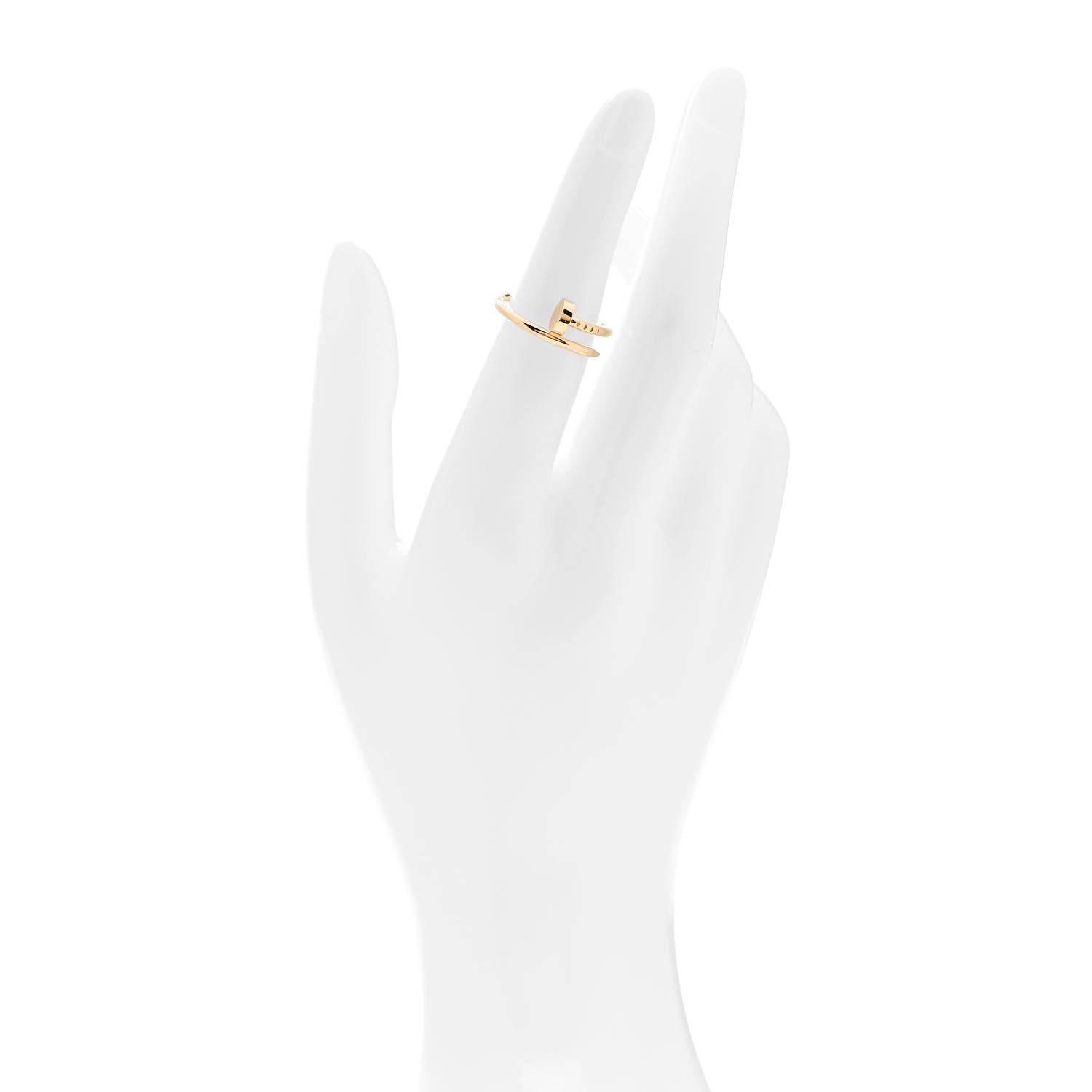 Cartier 18K Yellow Gold Small Juste Un Clou Ring 50 5.25 2 of 5