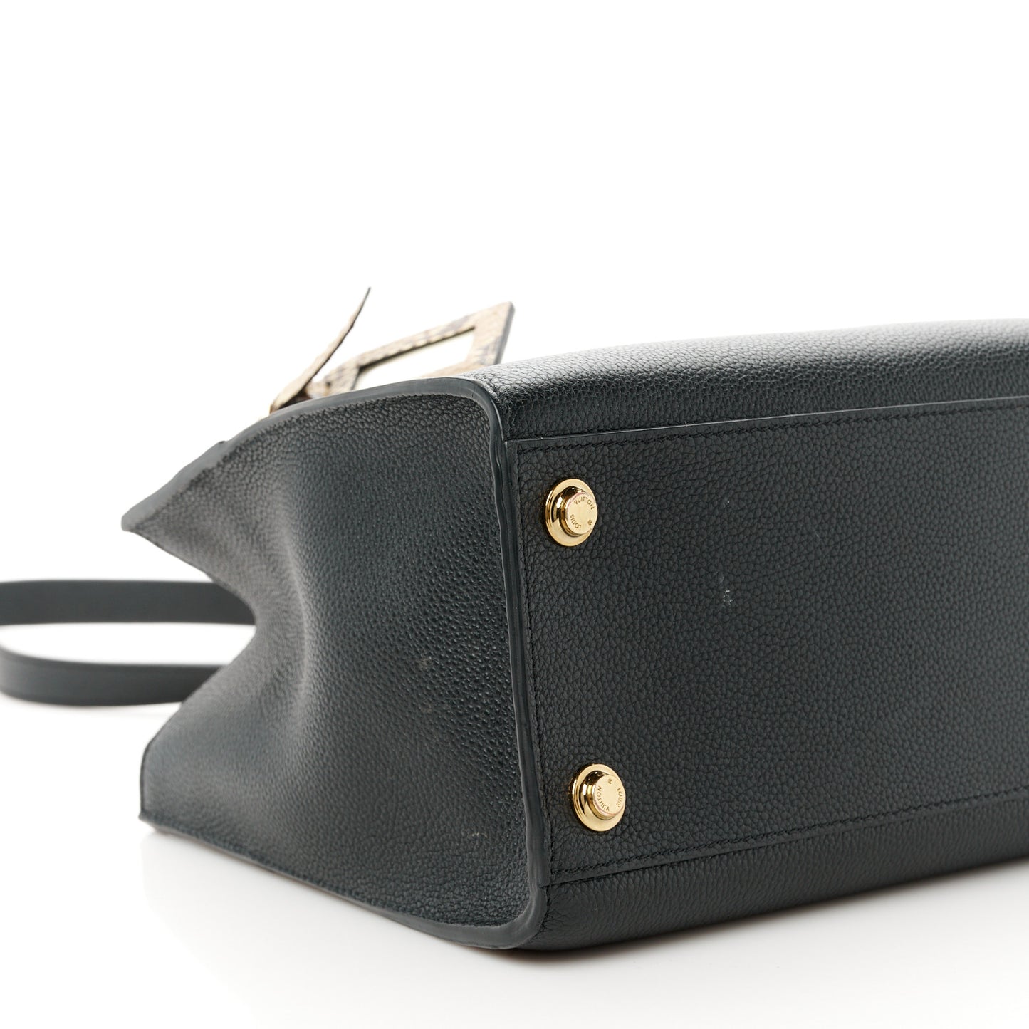 Taurillon Snakeskin City Steamer PM Black