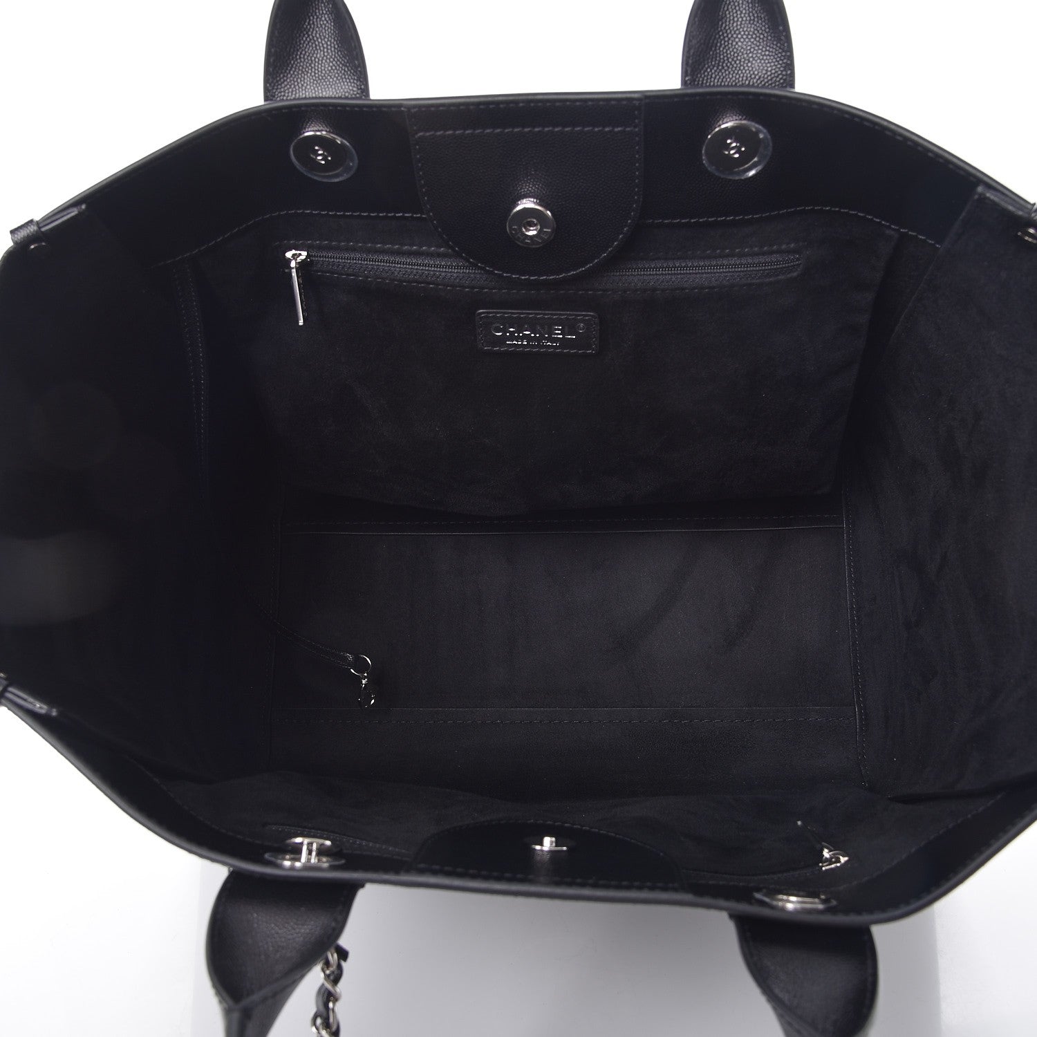 Chanel Caviar Medium Studded Deauville Tote Black 5 of 8