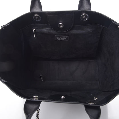 Chanel Caviar Medium Studded Deauville Tote Black 5 of 8