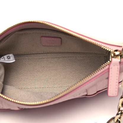 MCM Visetos Nappa Mini Delmy Chain Shoulder Bag Powder Pink 8 of 10