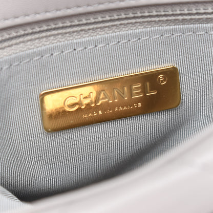 Chanel Lambskin Quilted Medium Chanel 19 Flap Grey 6 of 9
