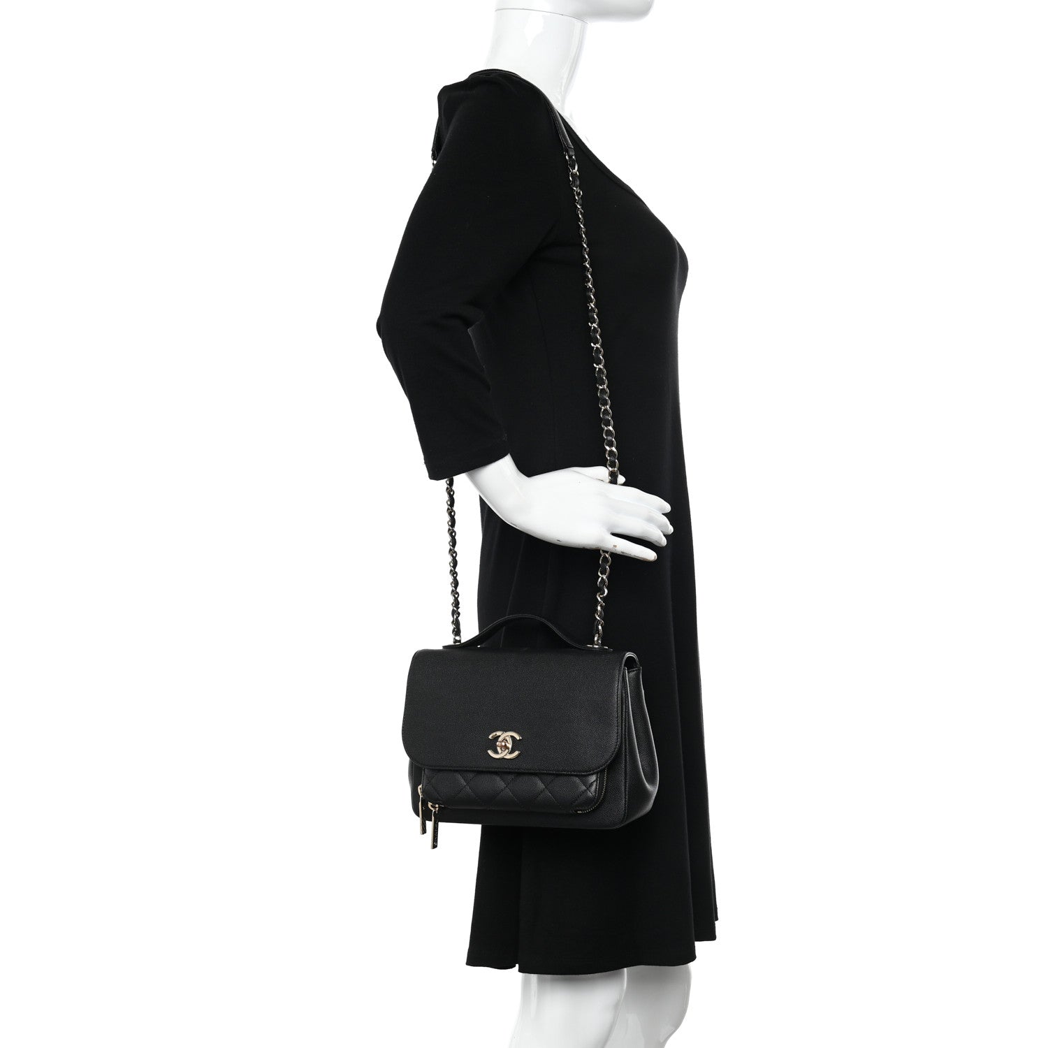 Chanel Caviar Quilted Medium Business Affinity Flap Black 2 of 11
