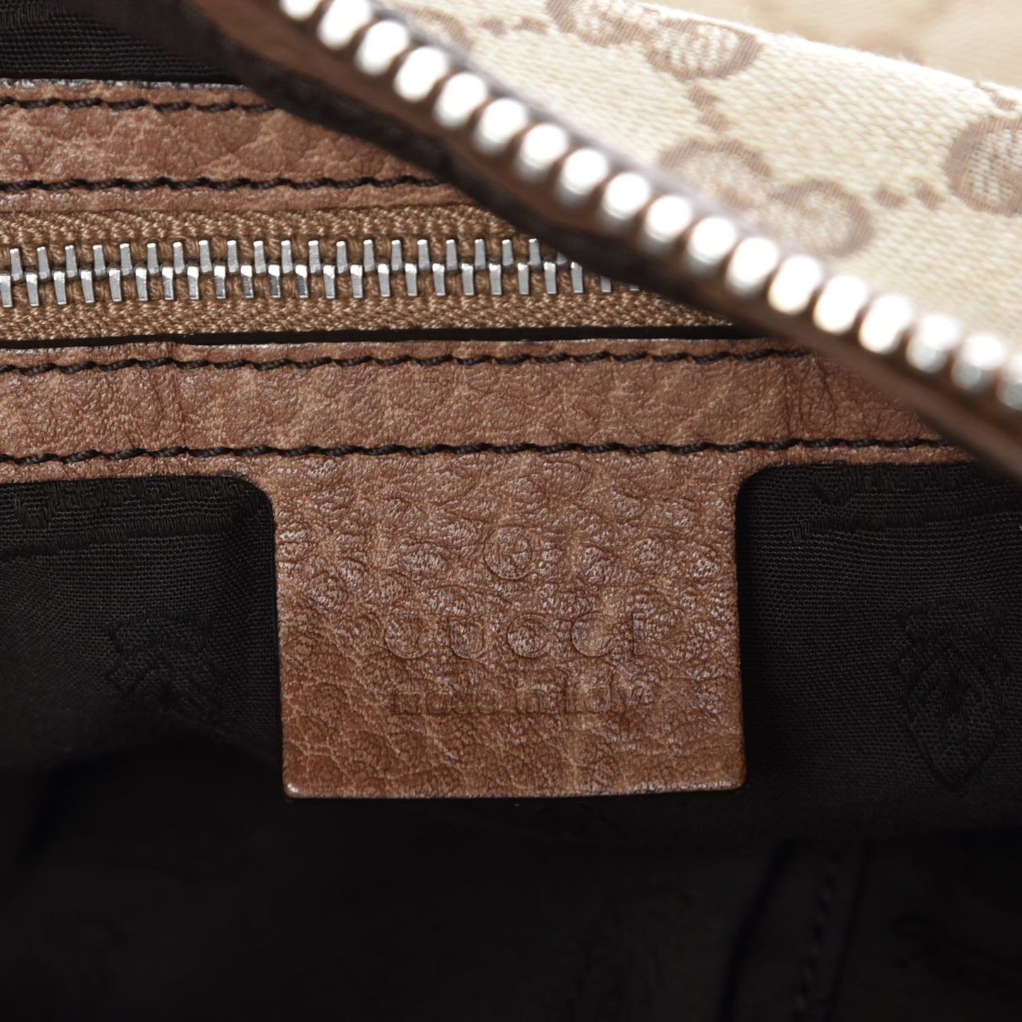 Monogram Medium Bamboo Bar Hobo Brown