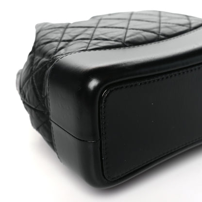 Chanel Aged Calfskin Quilted Small Gabrielle Backpack Black 9 of 10